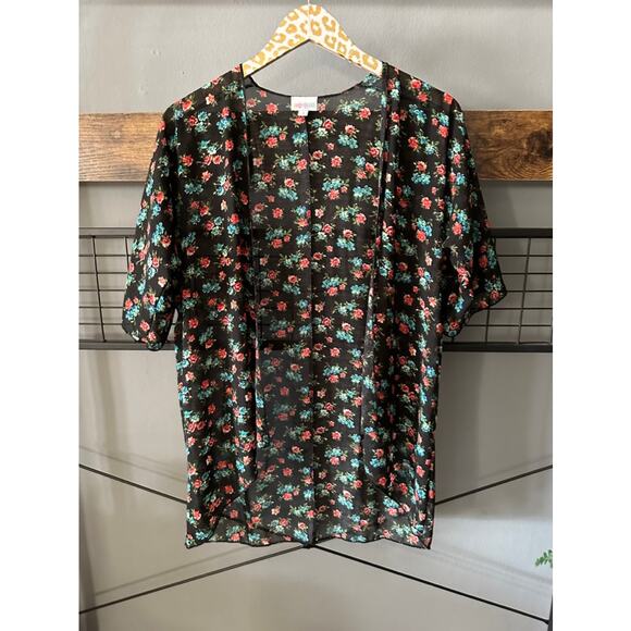 Lularoe Floral Sheer Cardigan | Size 3 - Picture 1 of 4
